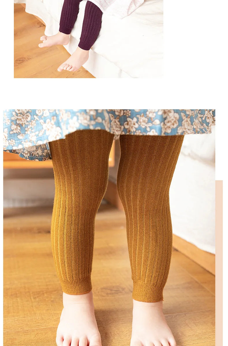 🩳 Leggings Infantiles de Algodón – Unisex, Colores Sólidos, 0–6 Años bebe NovaVitalShop