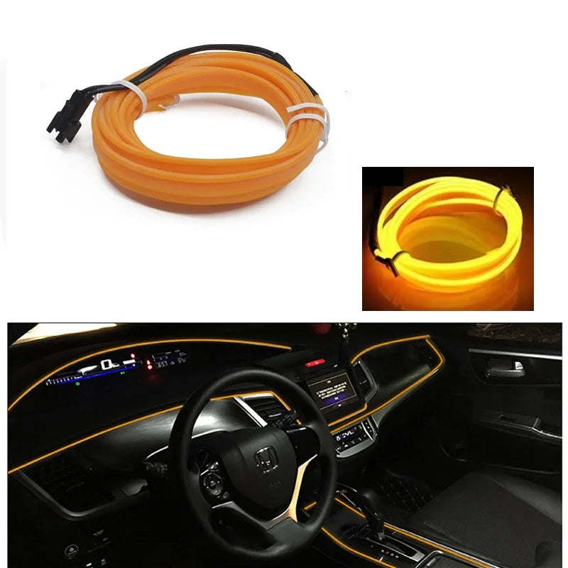 Tira LED Decorativa para Auto – Luz Ambiental Flexible USB (1M/3M/5M/10M, RGB Multicolor) auto NovaVitalShop