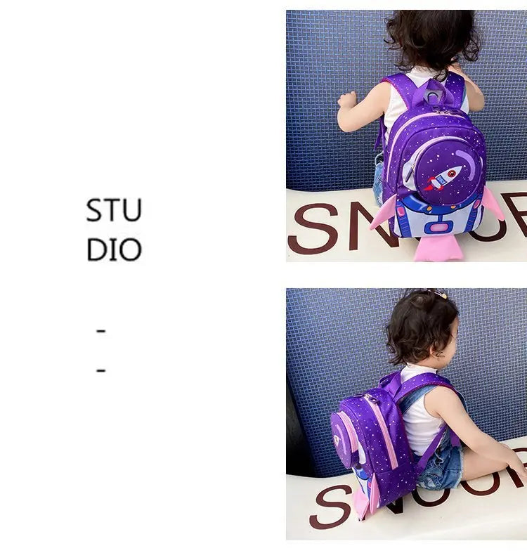 Mochila Infantil Cartoon – Mini Backpack con Correa de Seguridad para Niños y Niñas (2–6 años) accesorios NovaVitalShop