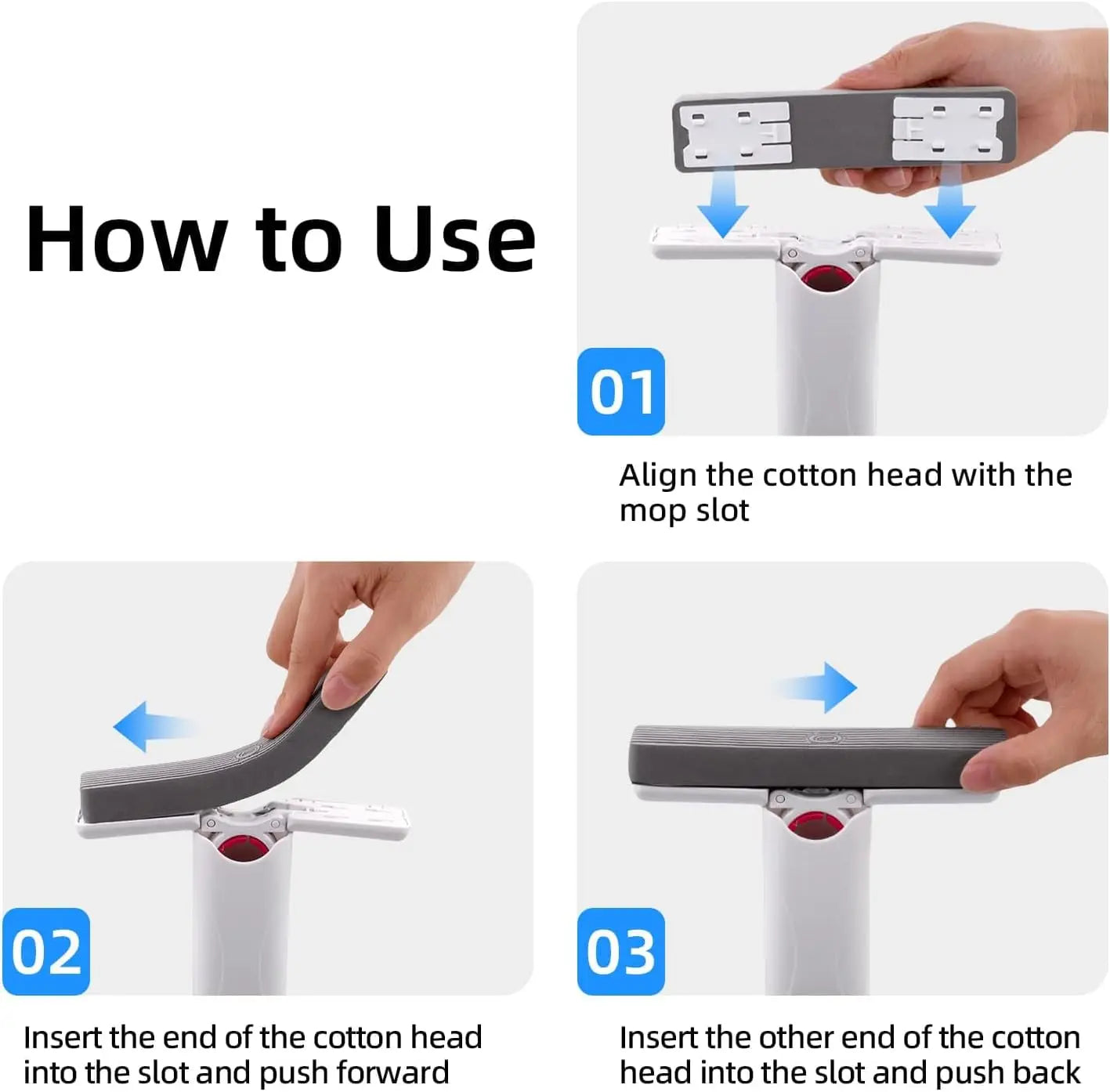 Mini Mop Plegable con Exprimido Automático – Compacto, Absorbente y Versátil para Hogar, Oficina y Auto accesorios NovaVitalShop