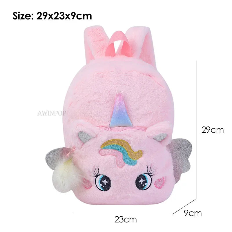 Mochila Escolar Infantil Unicornio – Estilo Princesa para Niñas (3–5 años, Espalda Acolchada)