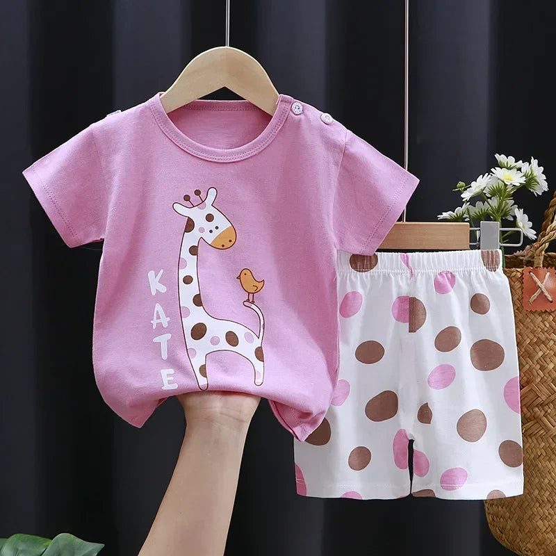 🧒 SunnyPlay 2PCS Set – Ropa Infantil de Verano para Niños y Niñas Conjuntos Infantiles / Ropa Deportiva Infantil / Sets 2 Piezas NovaVitalShop style 5 6T-7T