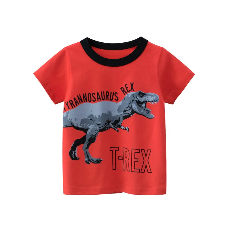 👕 Camisetas Infantiles de Verano OLEKID 2025 – Estampado de Dibujos Animados, Manga Corta, Niños 2–8 Años bebe NovaVitalShop