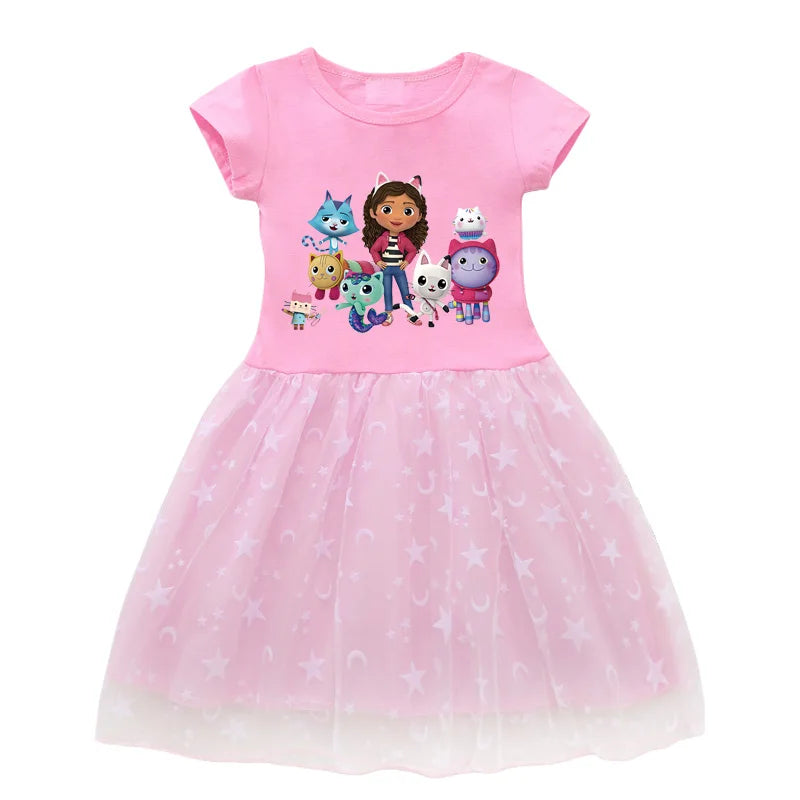 👗 Vestido de Verano Gabby’s Dollhouse – Princesa, Cosplay, con Bolso y Diadema Vestidos Infantiles NovaVitalShop Dress 1 CHINA 130