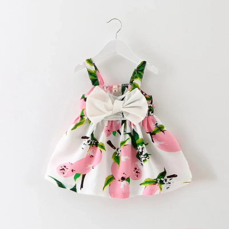 👗 Vestido Princesa sin Mangas para Bebé – Verano, Moño Grande, Regalo de Cumpleaños bebe NovaVitalShop Pink 6-12M-7