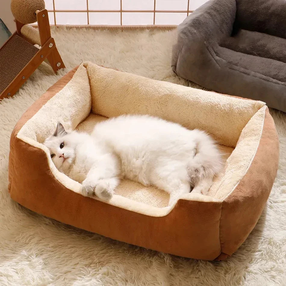 🐱 SnuggleNest – Cama Acolchada para Mascotas : Camas para mascotas / Pet Beds / Accesorios para descanso animal NovaVitalShop