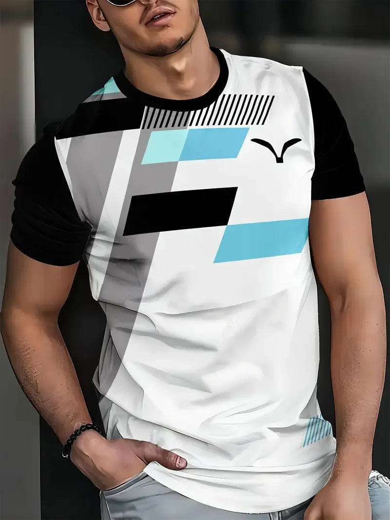 Camiseta VitalFlex Hombre – Cuello Redondo, Secado Rápido, Transpirable, Ideal para Entrenamiento y Uso Diario (S–2XL) Camisetas Oversized NovaVitalShop