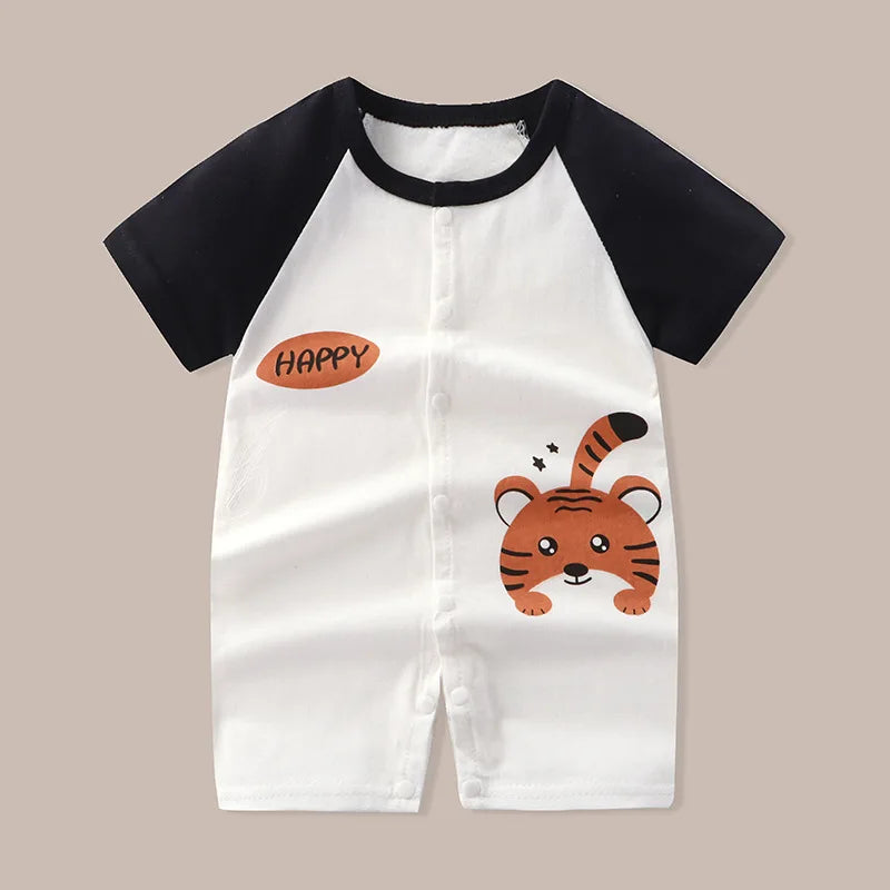 👶 Enterito de Verano para Bebé – Estampado Animal, Sin Mangas, Unisex bebe NovaVitalShop Style1 90CM