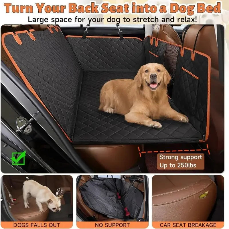 Organizador Extensor para Asiento Trasero – Cama de Auto Impermeable para Perros Accesorios para mascotas / Bebedero port NovaVitalShop