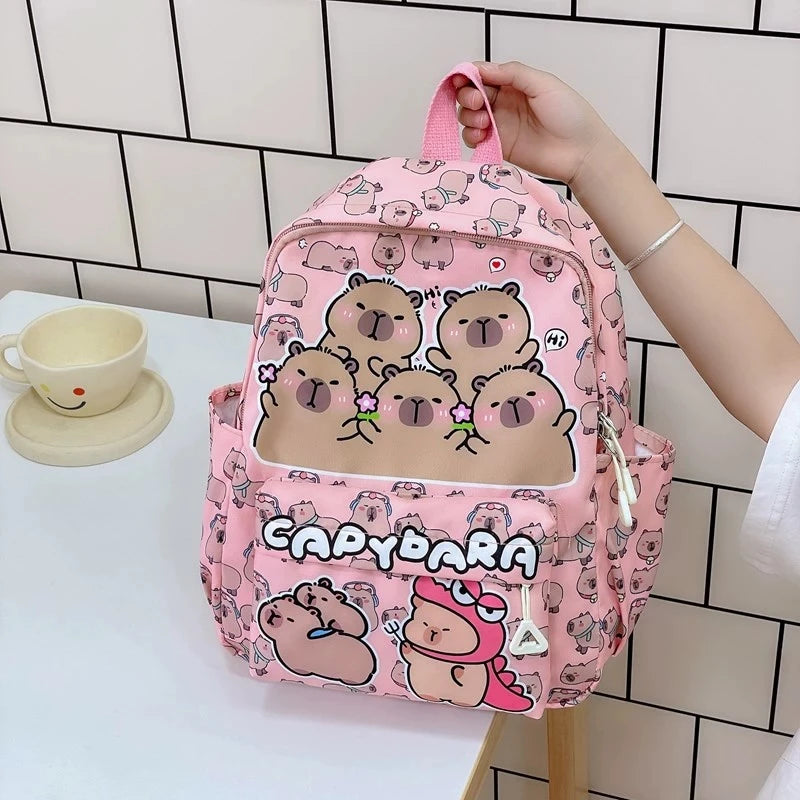 Mochila Escolar 2025 – Diseño Cartoon Elegante, Gran Capacidad y Estilo Juvenil (20–35 L) accesorios NovaVitalShop Light Pink