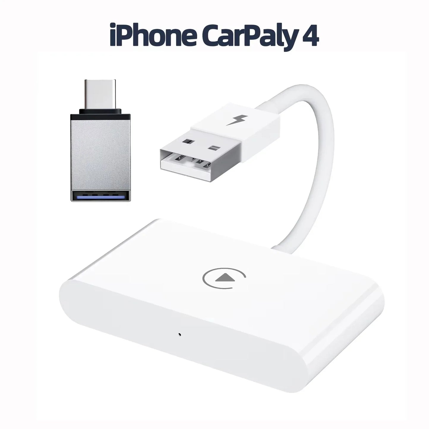 Adaptador CarPlay Inalámbrico con Streaming – Compatible con Netflix, YouTube, TikTok y Google Play (Plug & Play, USB-C) auto NovaVitalShop iPhone Carplay 4 CHINA