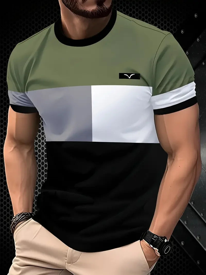 Camiseta VitalFlex Hombre – Cuello Redondo, Secado Rápido, Transpirable, Ideal para Entrenamiento y Uso Diario (S–2XL) Camisetas Oversized NovaVitalShop F202502250961525 L