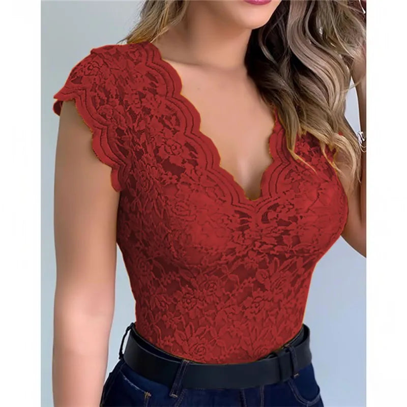 Brisa de Seda – Blusa Sin Mangas con Cuello en V y Corte Suelto para Mujer (Estilo Casual Elegante, Talla S–XXL) Camisetas Mujer Oversized NovaVitalShop