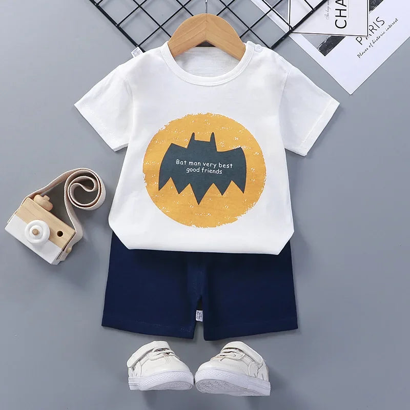 👕 Conjunto de Verano para Bebé – Camiseta y Shorts, Estilo Deportivo Unisex bebe NovaVitalShop size 13 12M