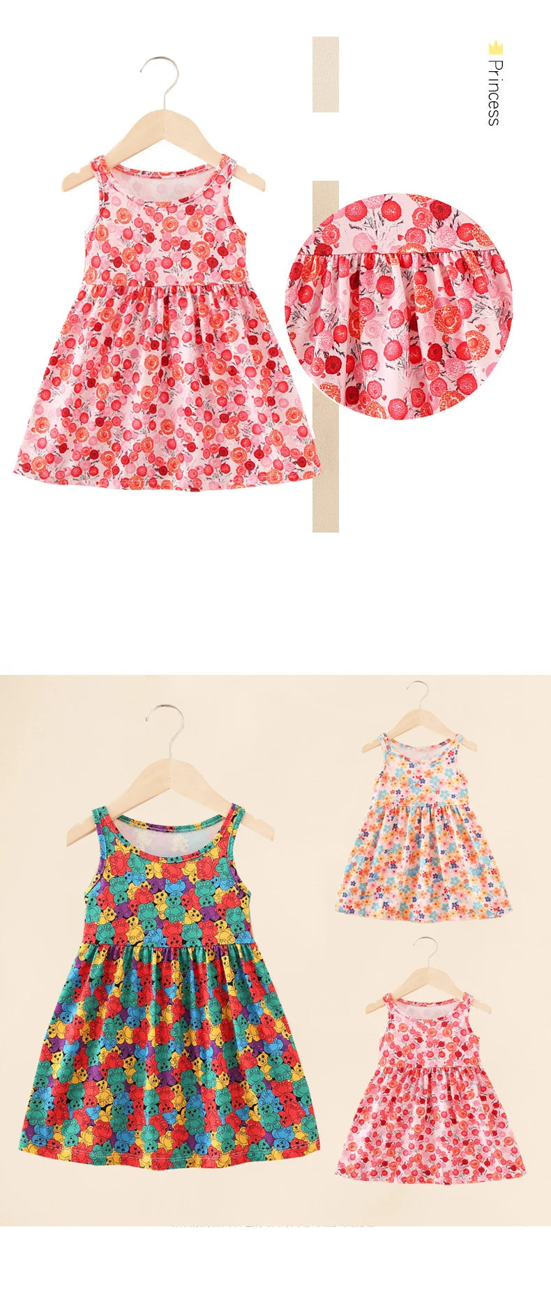👧 PrincessBloom Summer Dress – Vestido Infantil de Verano para Niñas Ropa de Verano para Niñas NovaVitalShop