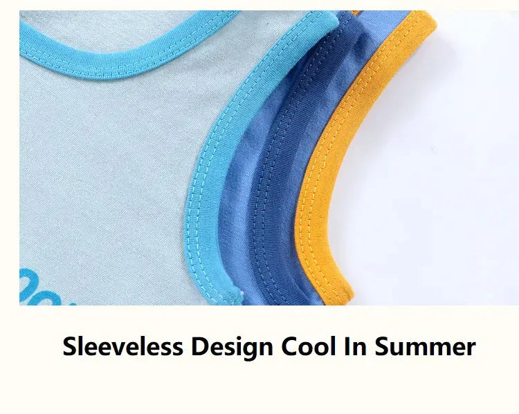 🧒 CottonPlay Vest Set – Conjunto Infantil de Verano 2 Piezas Conjuntos Infantiles / Ropa Deportiva Infantil / Sets 2 Piezas NovaVitalShop