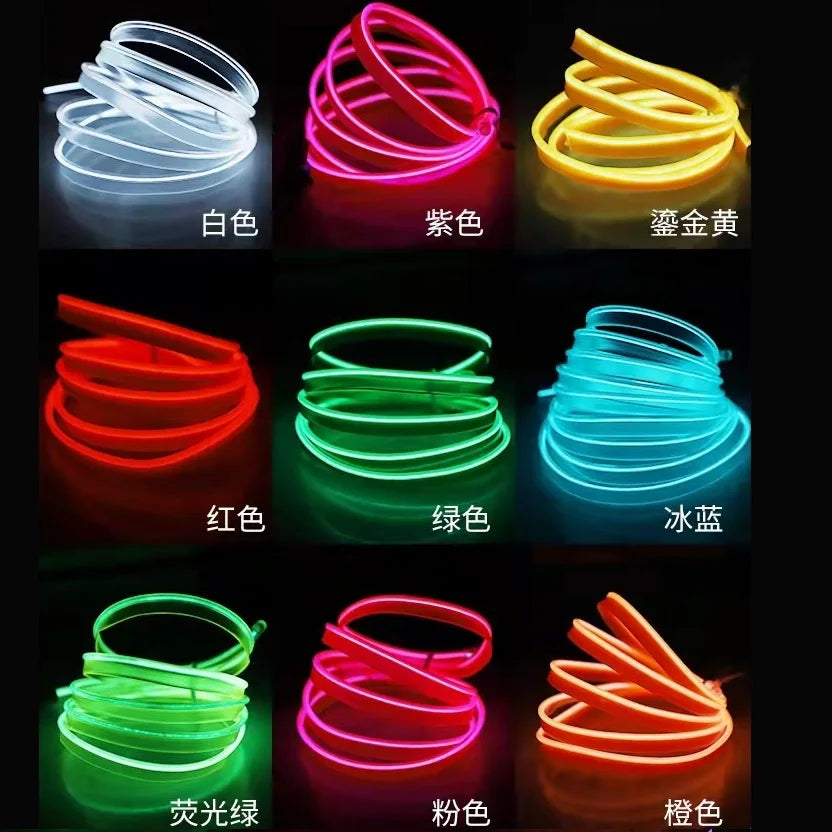Tira LED Decorativa para Auto – Luz Ambiental Flexible USB (1M/3M/5M/10M, RGB Multicolor) auto NovaVitalShop