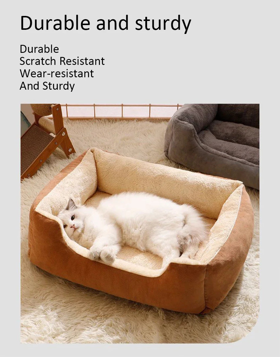 🐱 SnuggleNest – Cama Acolchada para Mascotas : Camas para mascotas / Pet Beds / Accesorios para descanso animal NovaVitalShop