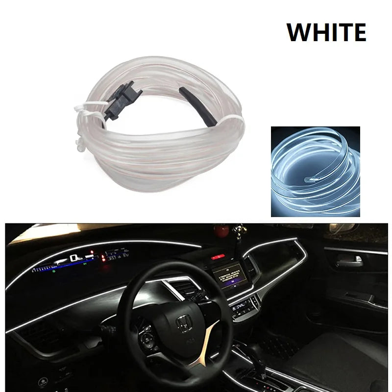 Tira LED Decorativa para Auto – Luz Ambiental Flexible USB (1M/3M/5M/10M, RGB Multicolor) auto NovaVitalShop