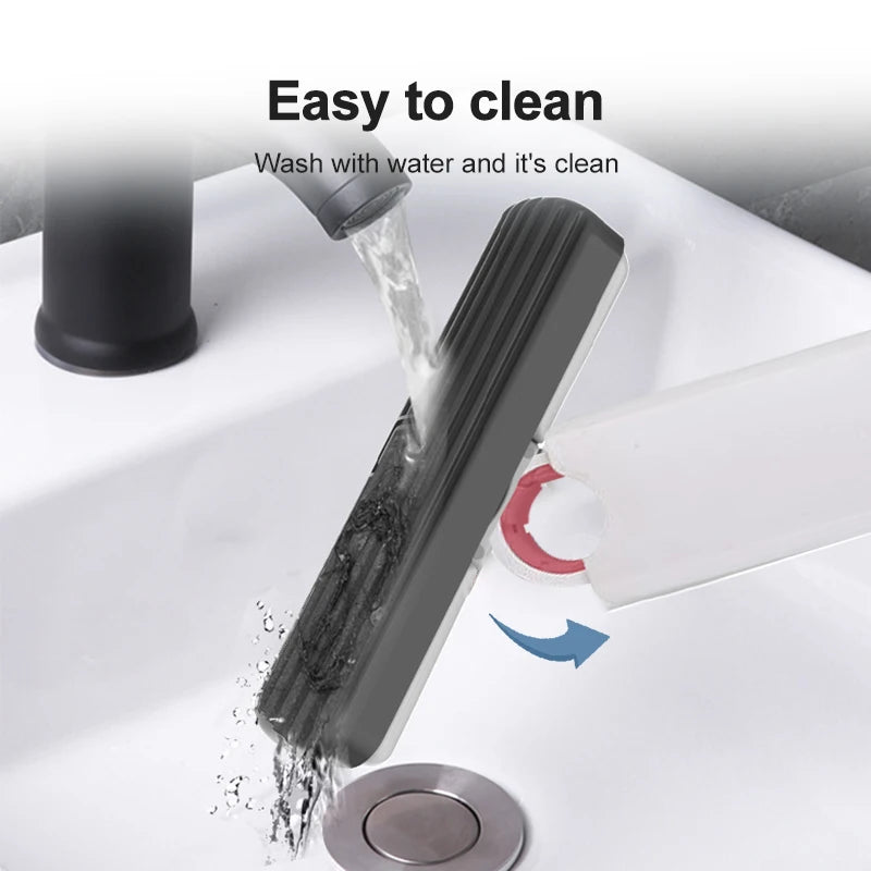 Mini Mop Plegable con Exprimido Automático – Compacto, Absorbente y Versátil para Hogar, Oficina y Auto accesorios NovaVitalShop