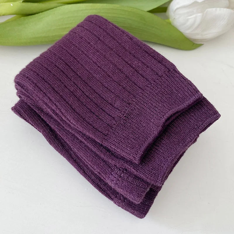 🩳 Leggings Infantiles de Algodón – Unisex, Colores Sólidos, 0–6 Años bebe NovaVitalShop Purple S 6-12Momths