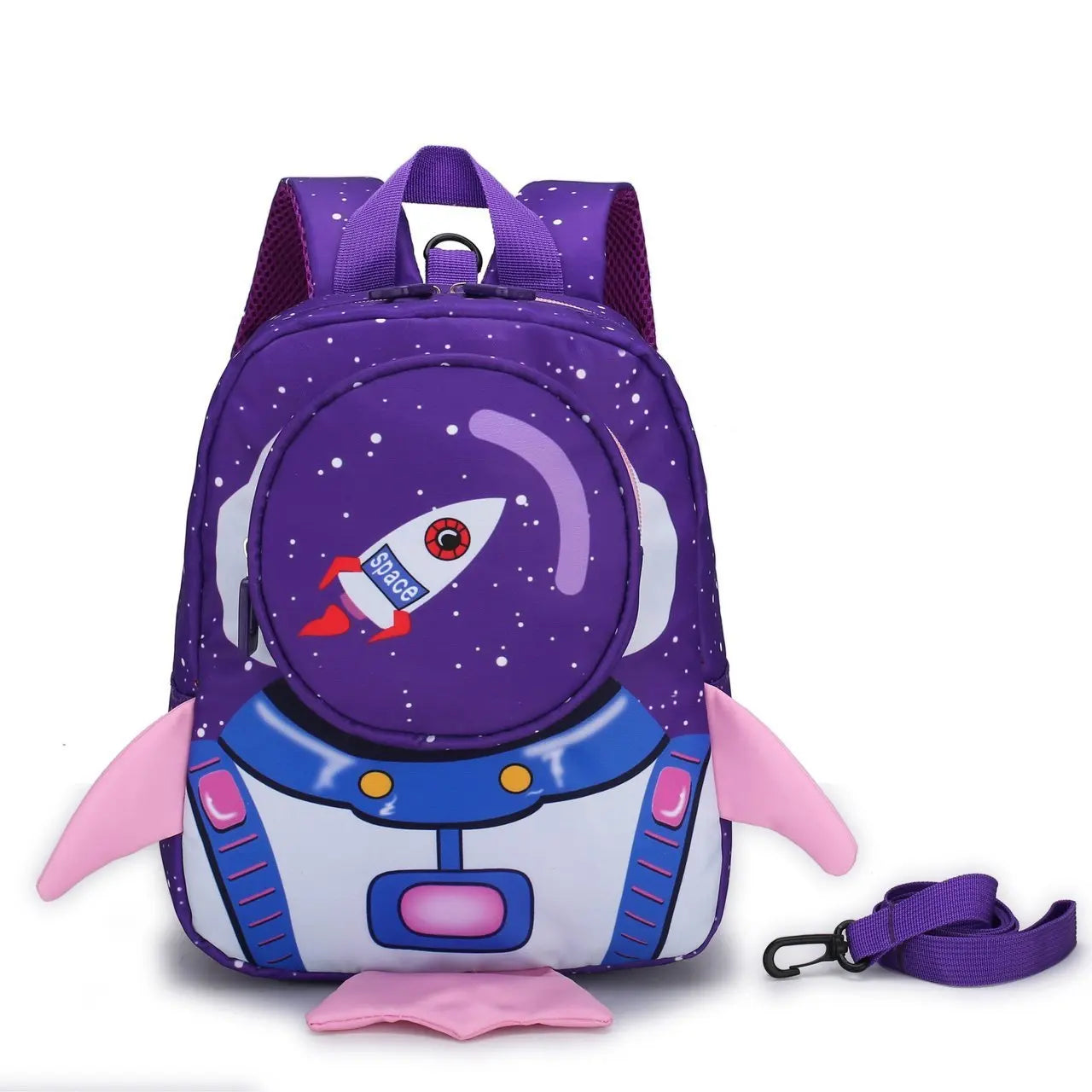 Mochila Infantil Cartoon – Mini Backpack con Correa de Seguridad para Niños y Niñas (2–6 años)