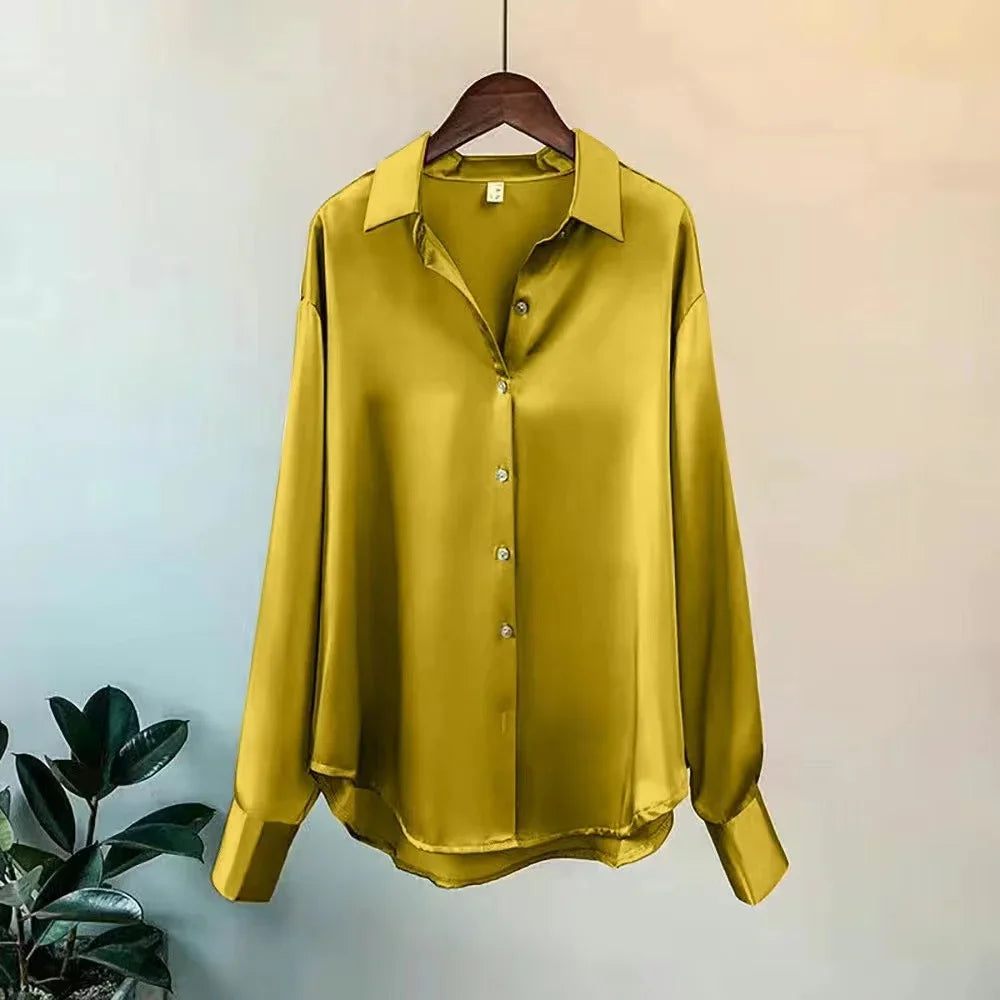 Elegancia Coreana – Cárdigan de Primavera con Cuello Solapa y Botones para Mujer (Estilo Minimalista Chic, Talla S–XXL) Camisetas Mujer Oversized NovaVitalShop