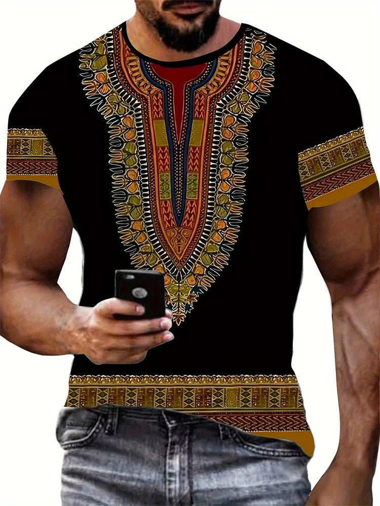 Camiseta VitalClassic Hombre – Oversized, Rayas Modernas, Cuello Redondo, Estilo Casual Verano Transpirable (S–2XL) Camisetas Vintage NovaVitalShop F202502250991572 L