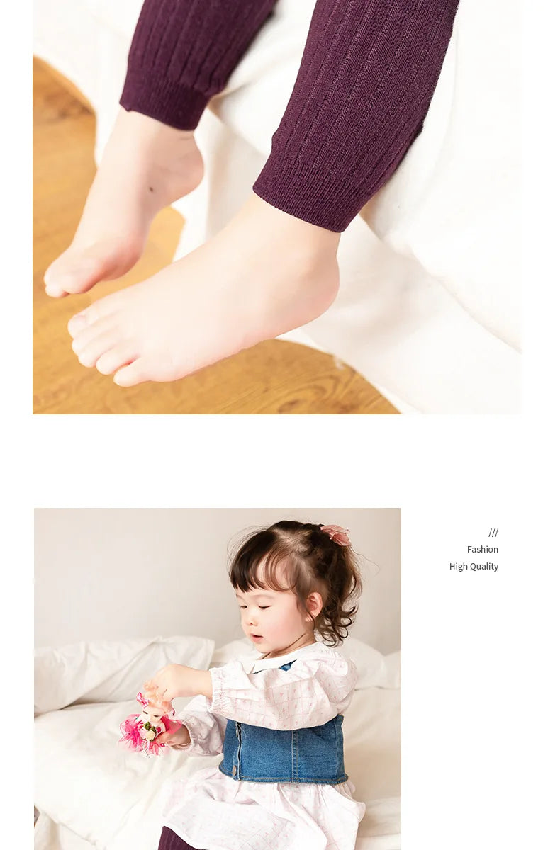 🩳 Leggings Infantiles de Algodón – Unisex, Colores Sólidos, 0–6 Años bebe NovaVitalShop