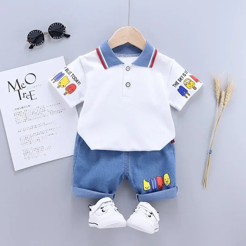 🧒 StyleTwins Cotton Set – Conjunto Infantil de Verano 2 Piezas