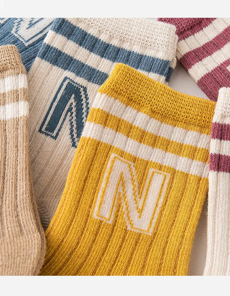 🧦 Medias Largas con Letras para Bebé – Algodón Suave, Unisex, Moda Infantil bebe NovaVitalShop