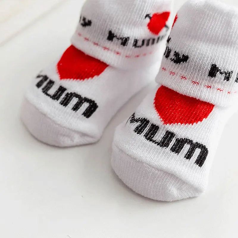 🧦 Medias Suaves con Letras para Bebé – Primavera/Verano, Algodón, Unisex bebe NovaVitalShop