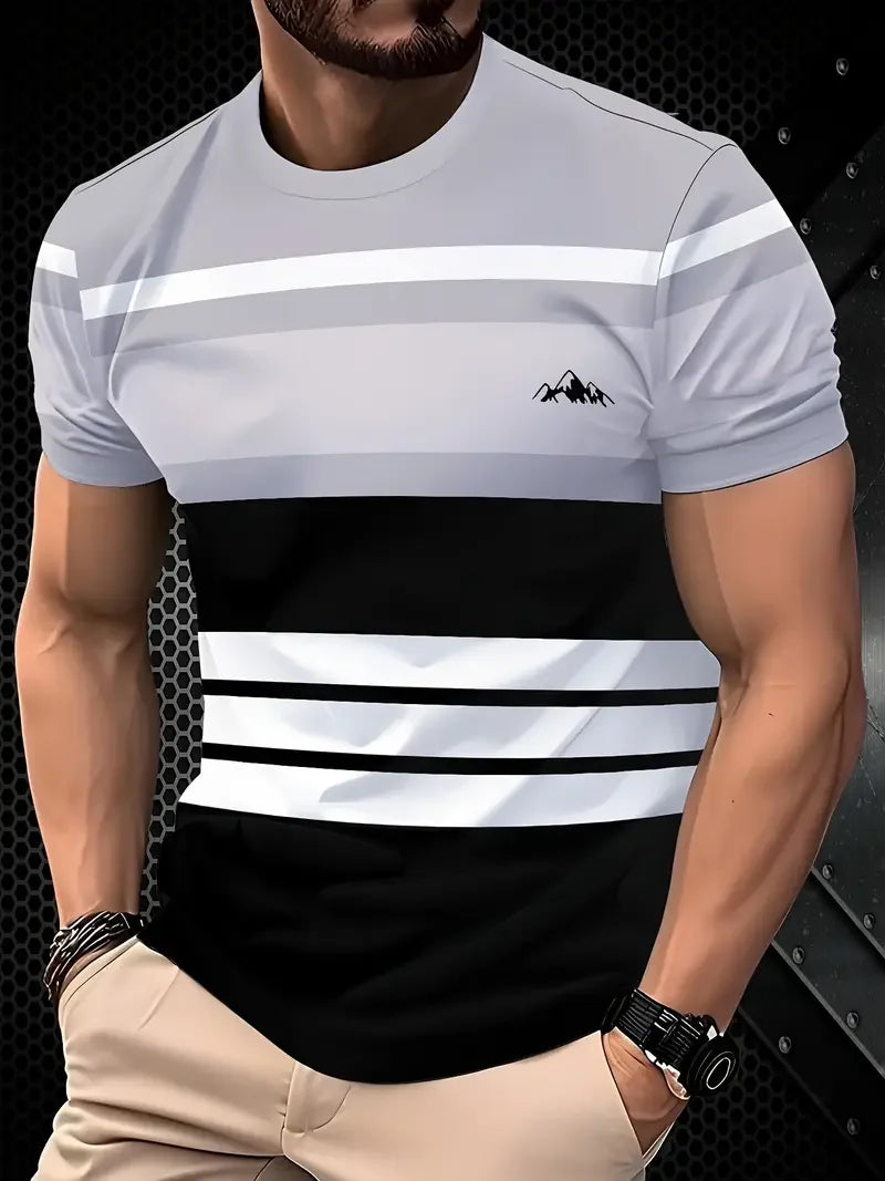 Camiseta VitalFlex Hombre – Cuello Redondo, Secado Rápido, Transpirable, Ideal para Entrenamiento y Uso Diario (S–2XL) Camisetas Oversized NovaVitalShop F202502250961528 L
