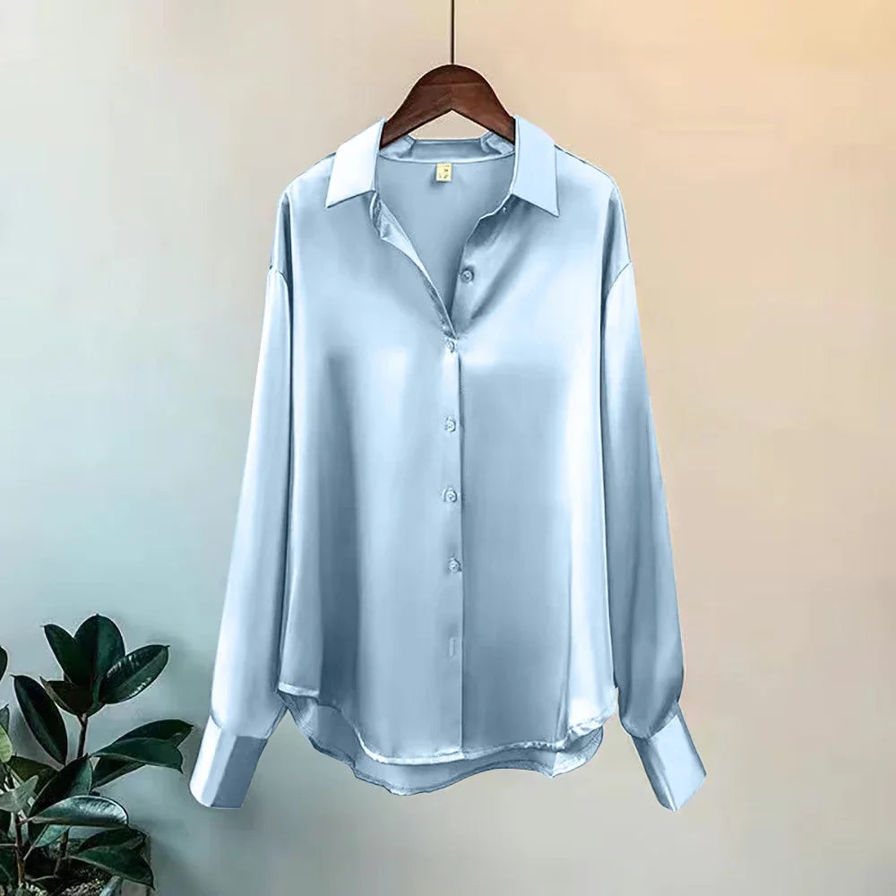 Elegancia Coreana – Cárdigan de Primavera con Cuello Solapa y Botones para Mujer (Estilo Minimalista Chic, Talla S–XXL) Camisetas Mujer Oversized NovaVitalShop