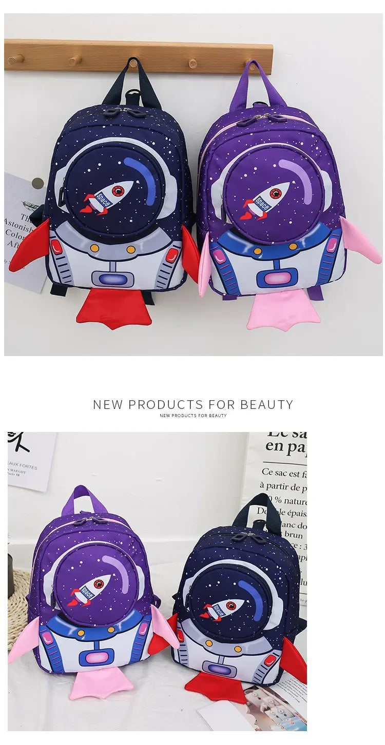 Mochila Infantil Cartoon – Mini Backpack con Correa de Seguridad para Niños y Niñas (2–6 años)