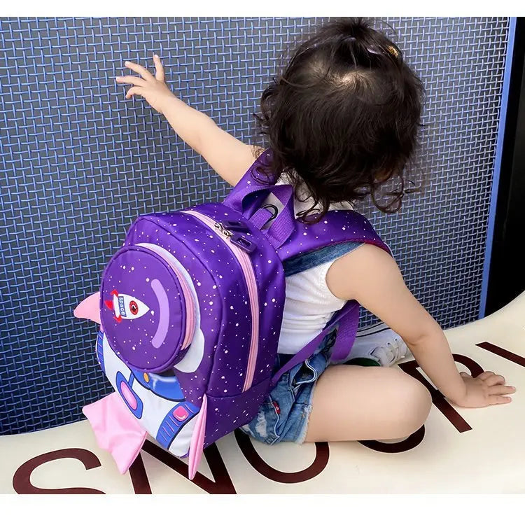 Mochila Infantil Cartoon – Mini Backpack con Correa de Seguridad para Niños y Niñas (2–6 años) accesorios NovaVitalShop
