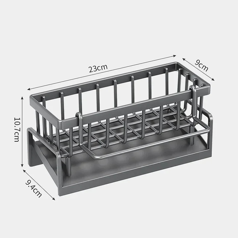 Estante de Cocina Multifuncional – Organizador de Trapos, Especias y Escurridor sin Taladro | Accesorio para Fregadero y Grifo Organizadores de cocinas NovaVitalShop