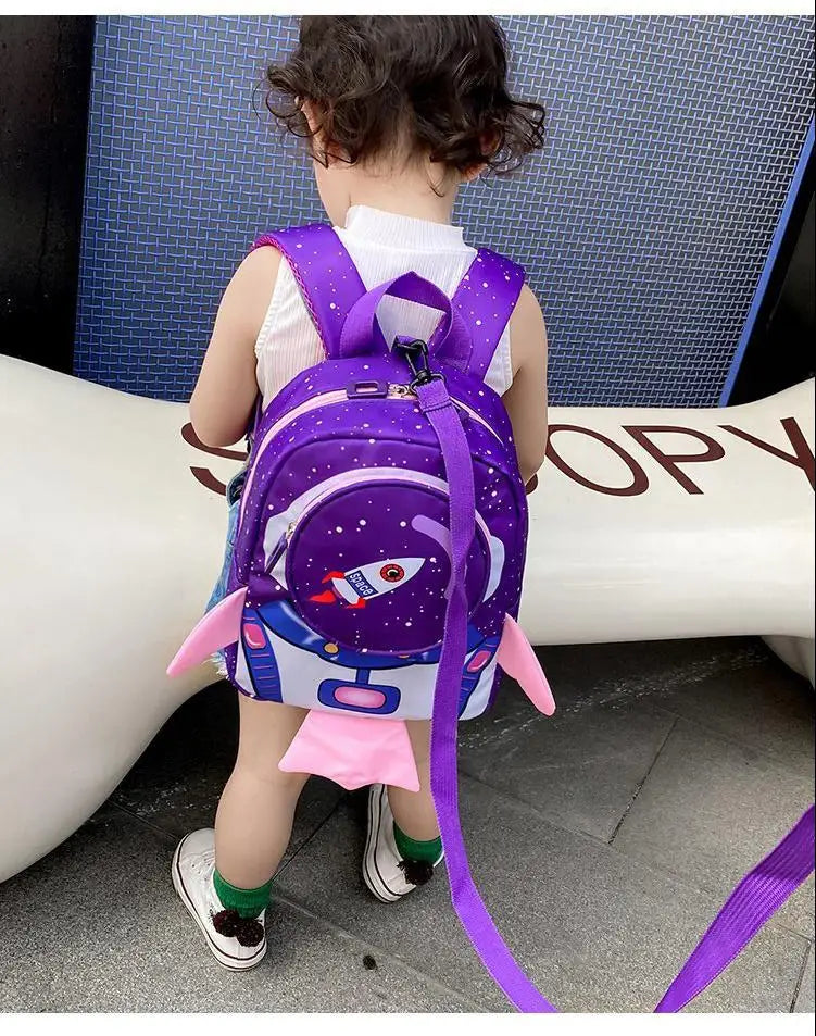 Mochila Infantil Cartoon – Mini Backpack con Correa de Seguridad para Niños y Niñas (2–6 años) accesorios NovaVitalShop