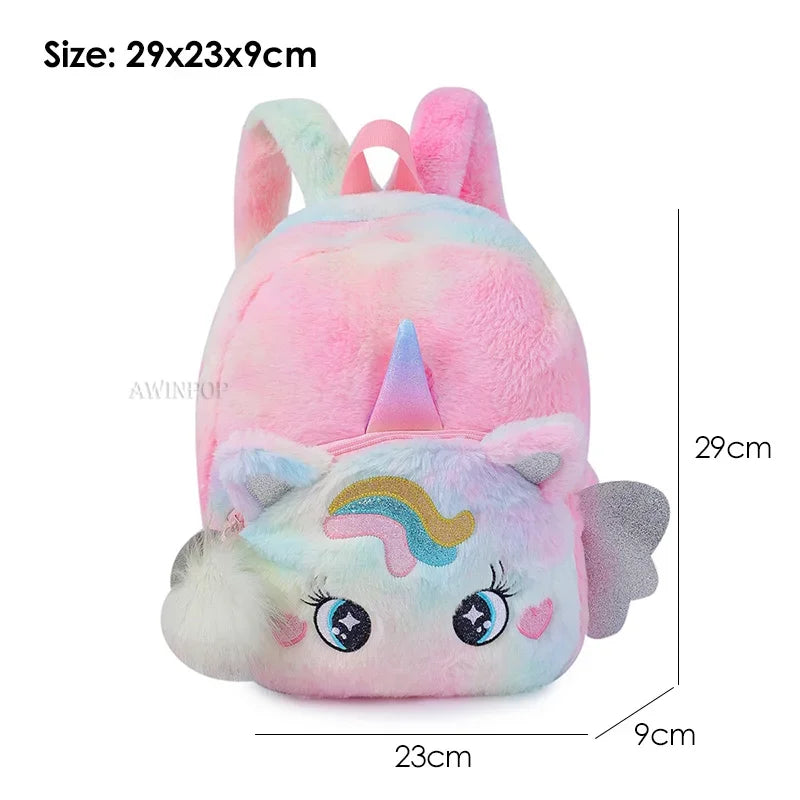 Mochila Escolar Infantil Unicornio – Estilo Princesa para Niñas (3–5 años, Espalda Acolchada)