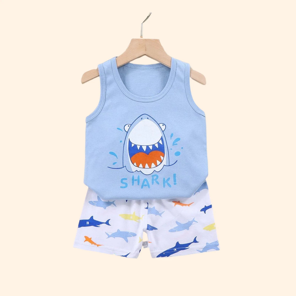 🧒 CottonPlay Vest Set – Conjunto Infantil de Verano 2 Piezas Conjuntos Infantiles / Ropa Deportiva Infantil / Sets 2 Piezas NovaVitalShop