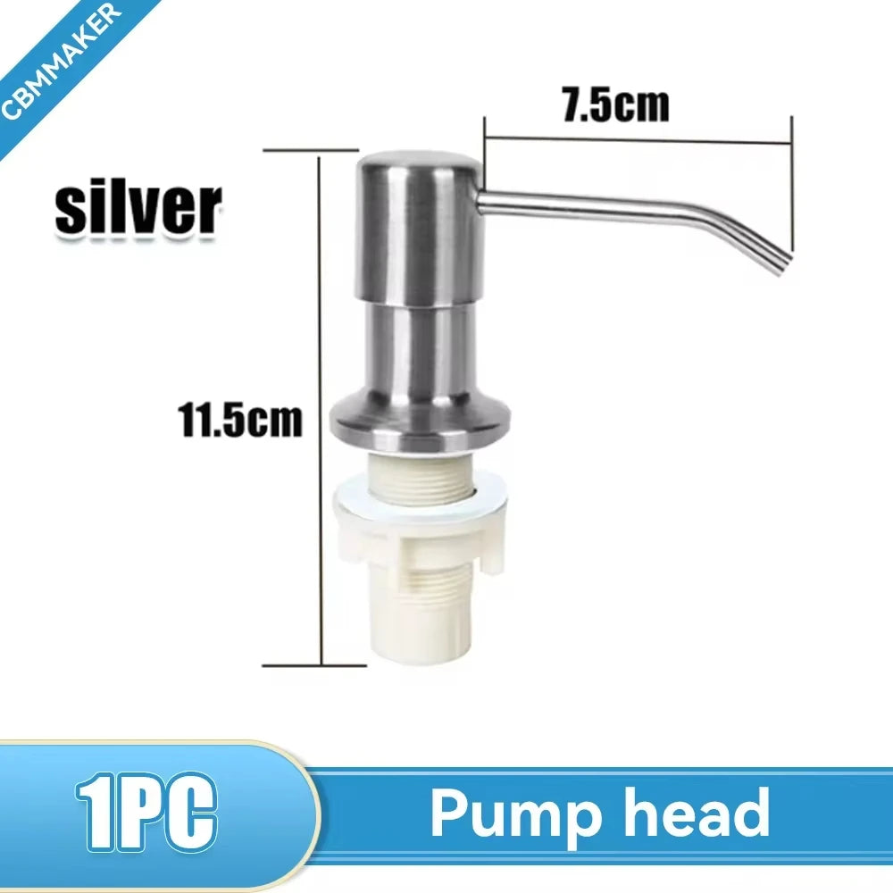 Dispensador Jabón VitalSteel - Acero Inoxidable 500ml Fregadero Cocina Premium NovaVitalShop pump head