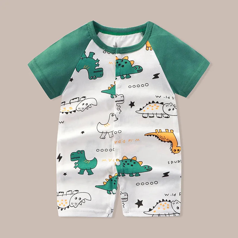 👶 Enterito de Verano para Bebé – Estampado Animal, Sin Mangas, Unisex bebe NovaVitalShop Style5 59CM