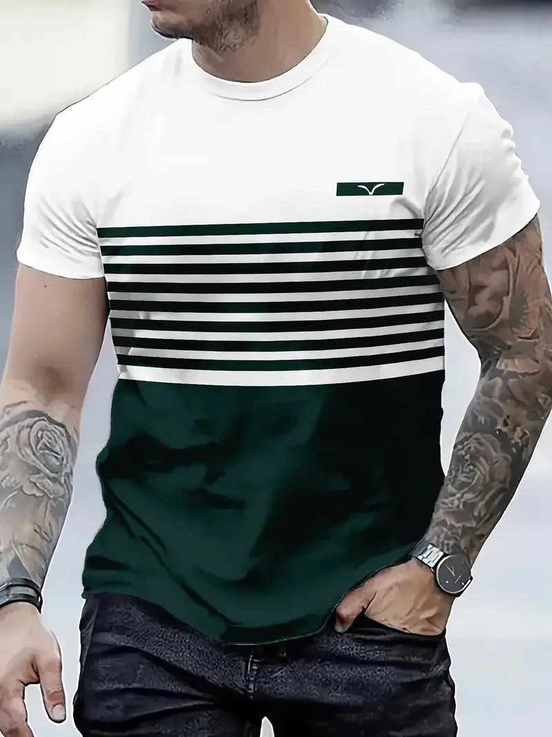 Camiseta VitalFlex Hombre – Cuello Redondo, Secado Rápido, Transpirable, Ideal para Entrenamiento y Uso Diario (S–2XL) Camisetas Oversized NovaVitalShop