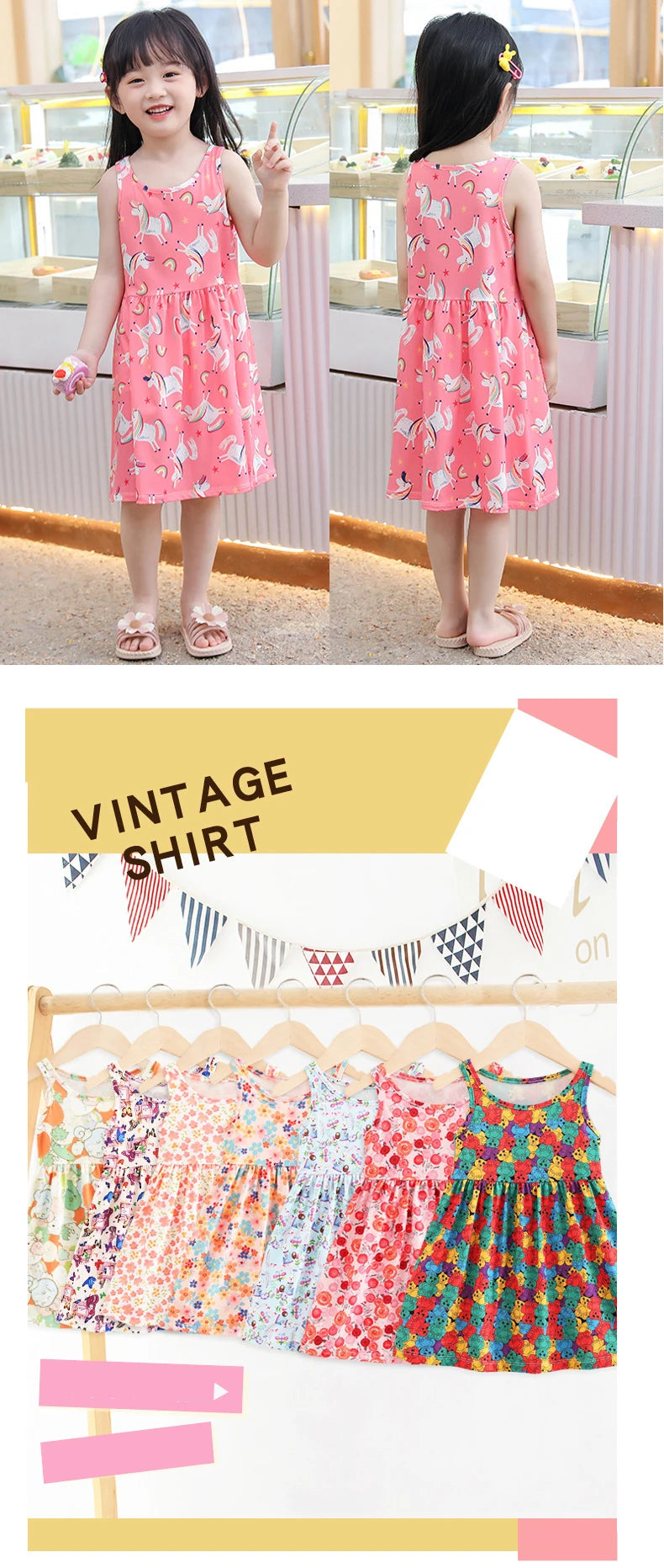 👧 PrincessBloom Summer Dress – Vestido Infantil de Verano para Niñas Ropa de Verano para Niñas NovaVitalShop