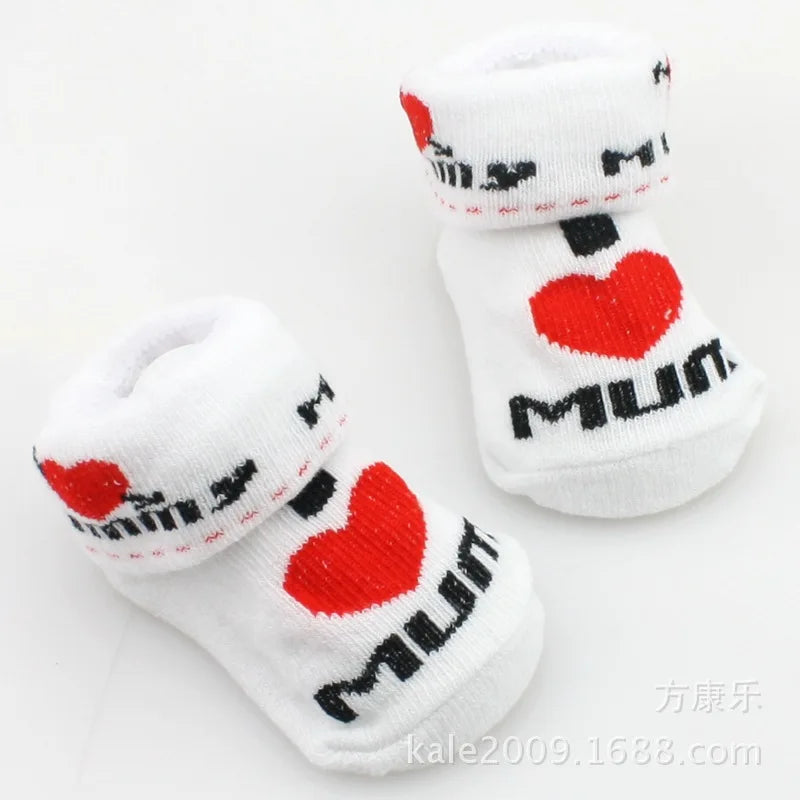 🧦 Medias Suaves con Letras para Bebé – Primavera/Verano, Algodón, Unisex bebe NovaVitalShop