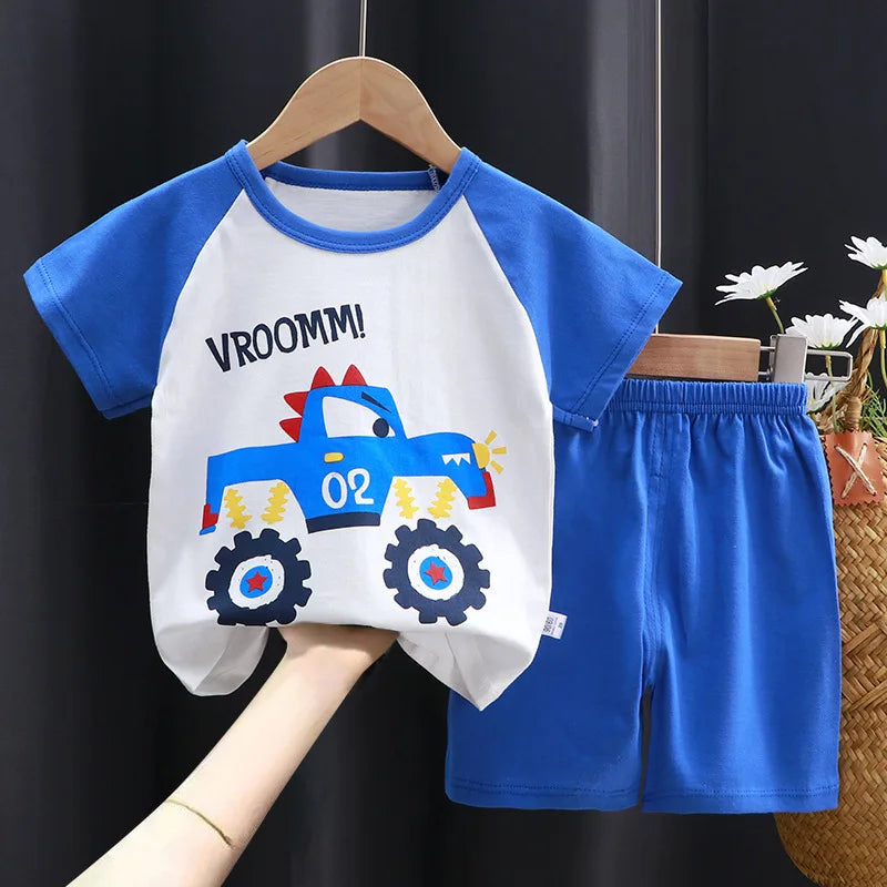 Conjunto Infantil de Verano 2 Piezas Pato Donald – Camiseta + Shorts Casual para Niño Conjunto 2 Piezas Niños NovaVitalShop z1 3T