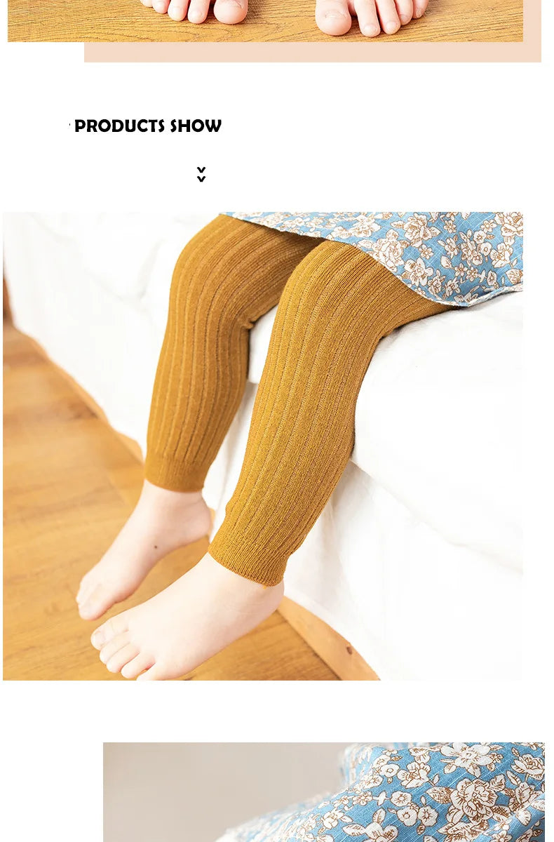 🩳 Leggings Infantiles de Algodón – Unisex, Colores Sólidos, 0–6 Años bebe NovaVitalShop