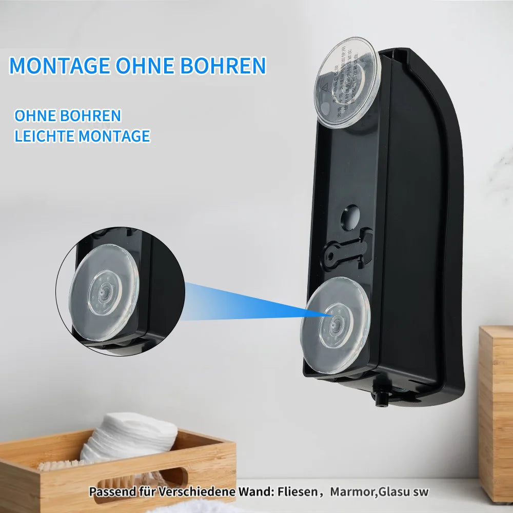 Dispensador de Jabón VitalEasy™ – 300ml Pared Sin Taladro | Ventosa Fuerte y Diseño Minimalista Baño y Cocina NovaVitalShop