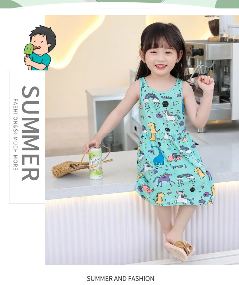 👧 PrincessBloom Summer Dress – Vestido Infantil de Verano para Niñas Ropa de Verano para Niñas NovaVitalShop