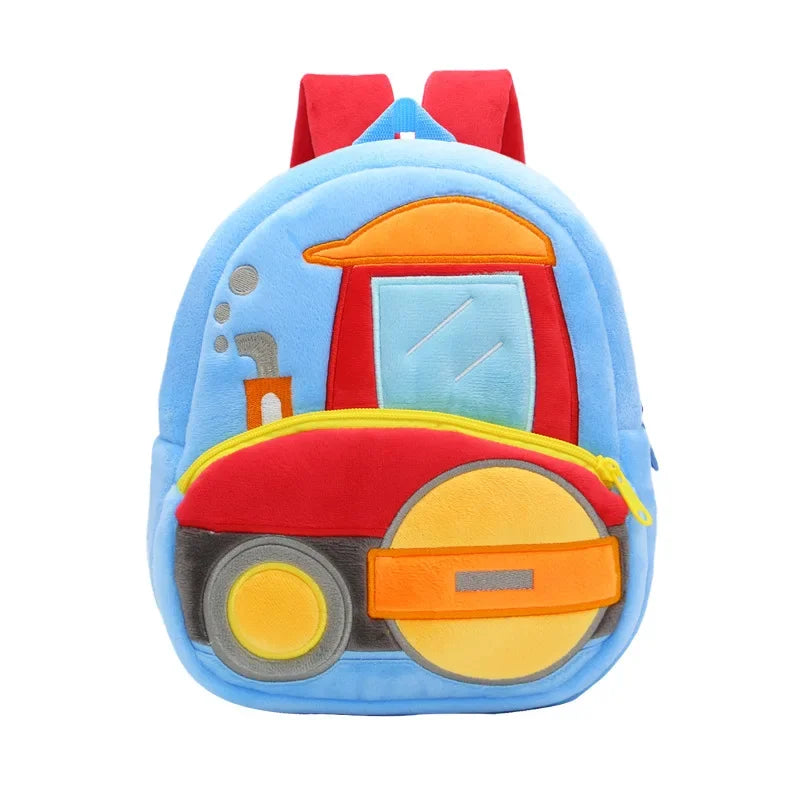 Mochila Infantil 3D Excavadora – Vehículo de Ingeniería para Niños 2–4 Años (Espalda Reforzada) accesorios NovaVitalShop Roller